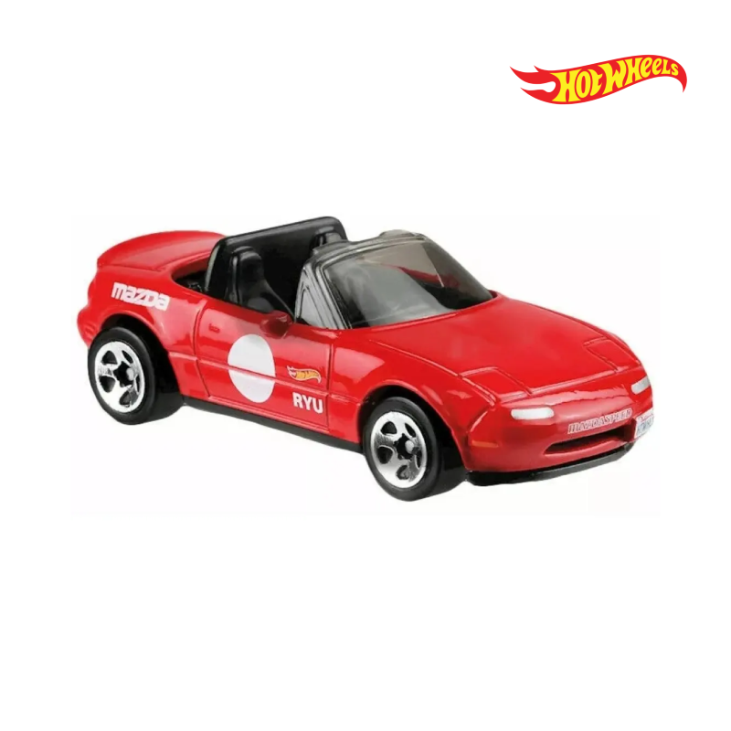 91 Mazda MX-5 Miata - Speed Graphics 4/10 - Hotwheels Básico - Autos sin Empaque