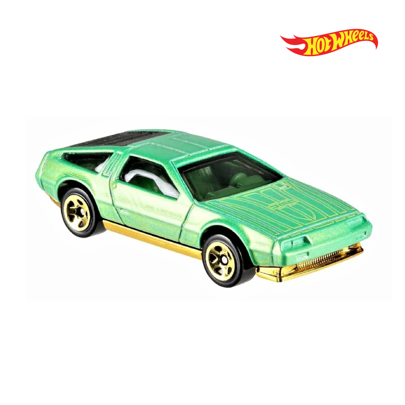 DMC Delorean - 50th Anniversary Throwback 4/10 - Hotwheels Básico - Autos sin Empaque