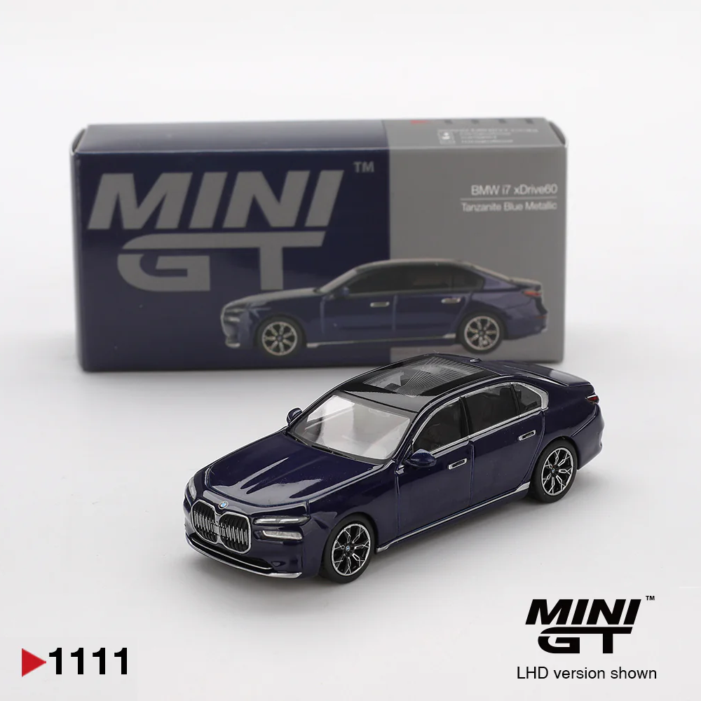 BMW i7 xDrive60 Blue Metalic - 1111 - Mini GT