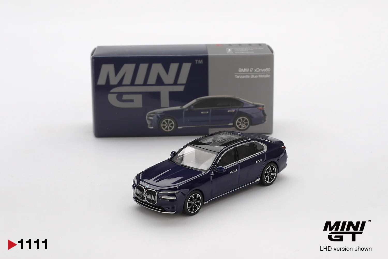 BMW i7 xDrive60 Blue Metalic - 1111 - Mini GT