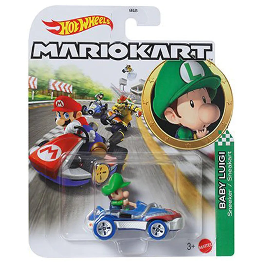 Baby Luigi - Sneeker - Mario Kart 3/8 - Hot Wheels