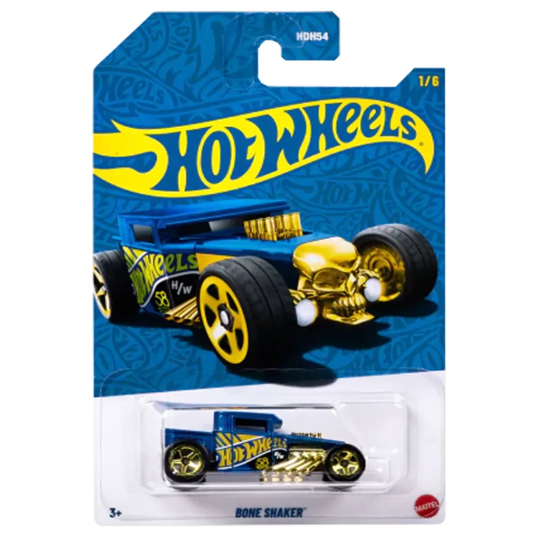 Bone Shaker - Blue And Gold 1/6 - Hot Wheels