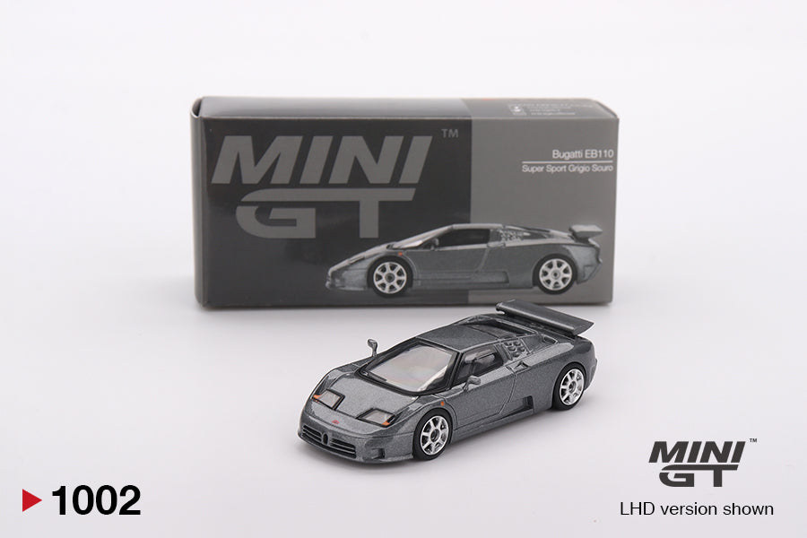 Bugatti EB110 Super Sport Grigio Scuro - 1002 - Mini GT