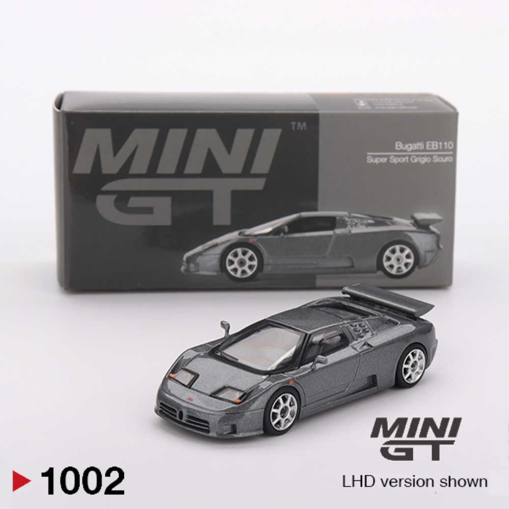 Bugatti EB110 Super Sport Grigio Scuro - 1002 - Mini GT