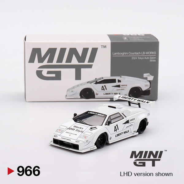 Lamborghini Countach LB-WORKS – White – 2024 Tokyo Auto Salon - 966 - Mini GT