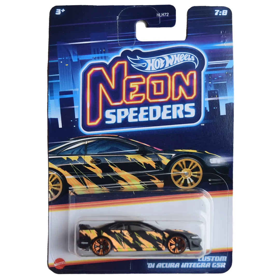 Custom 01 Acura Integra GSR - Neon Speeders 7/8 - Hot Wheels