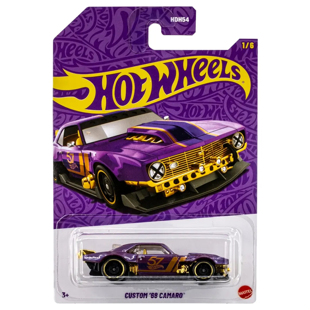 Custom 68 Camaro - Purple And Gold 1/6 - Hot Wheels