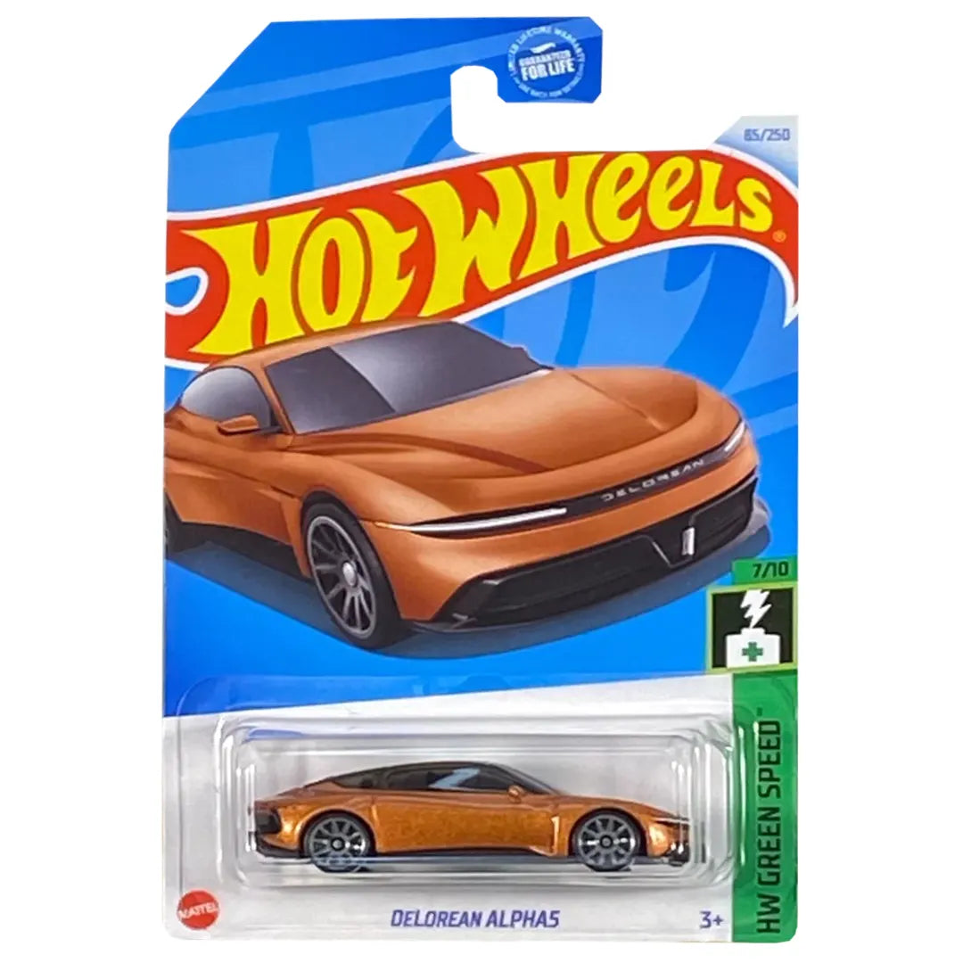 Delorean Alphas - Green Speed 7/10 - Hot Wheels