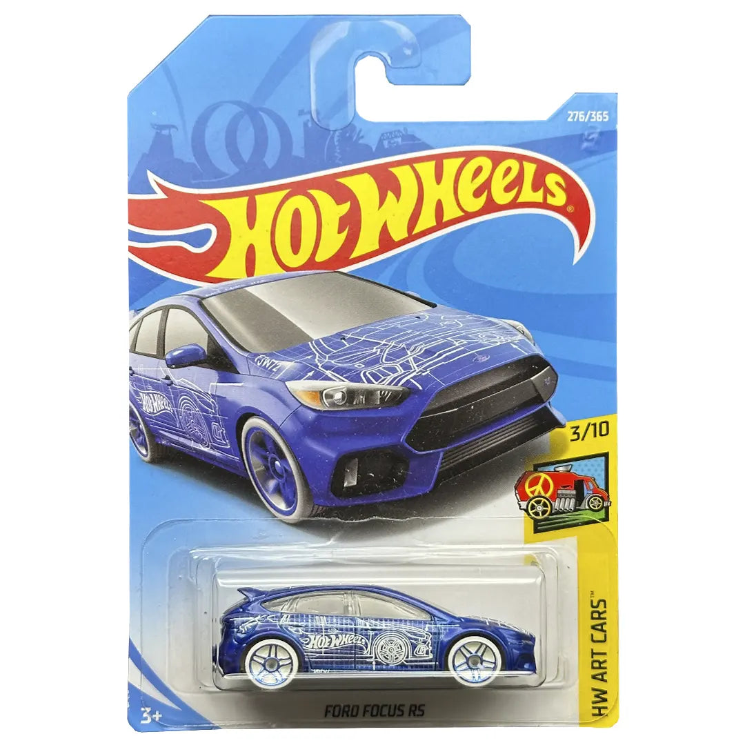 Ford Focus Rs - Art Cars 3/10 - Hot Wheels