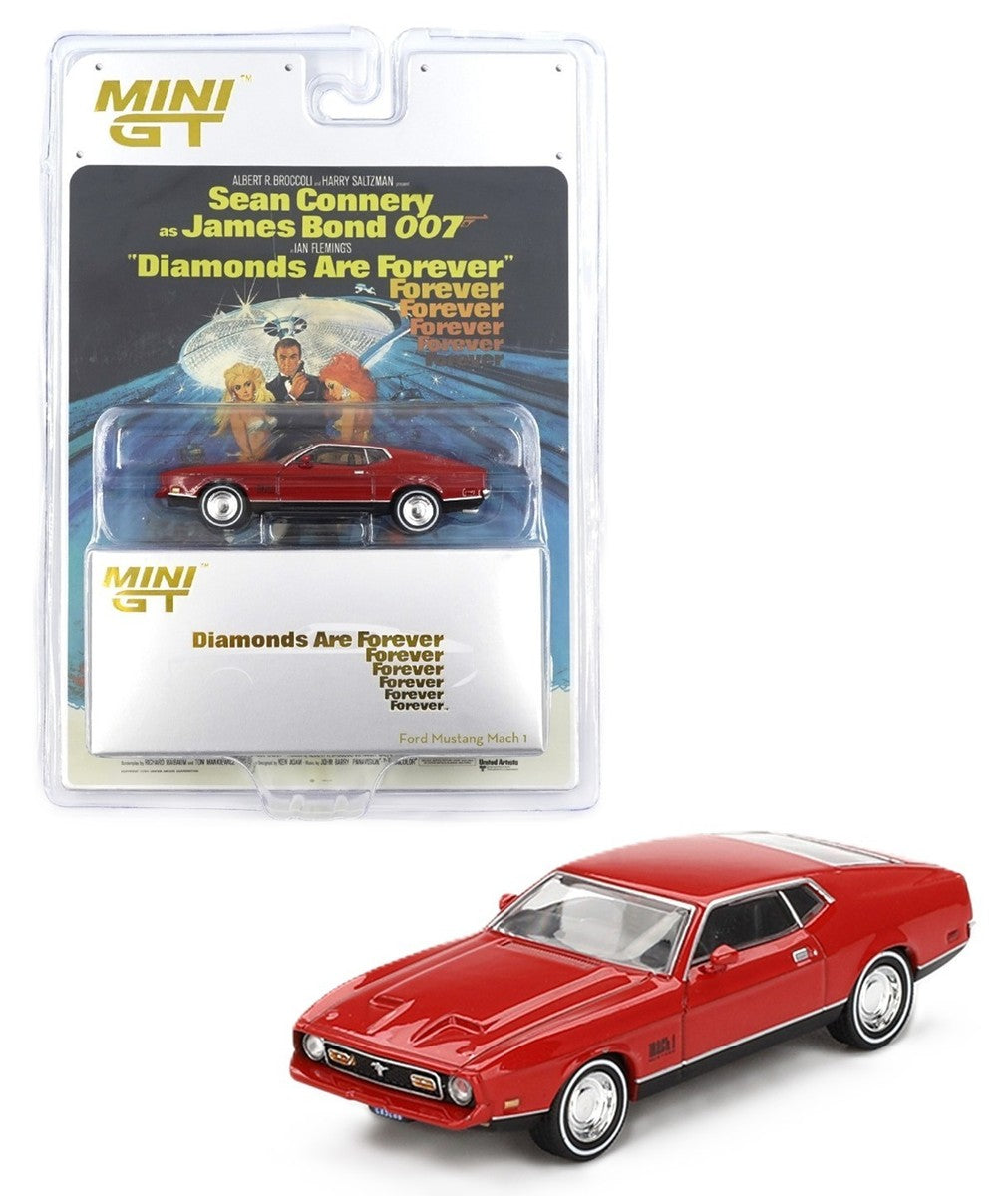 Ford Mustang Mach 1 James Bond 007 Diamonds Are Forever - Mini GT