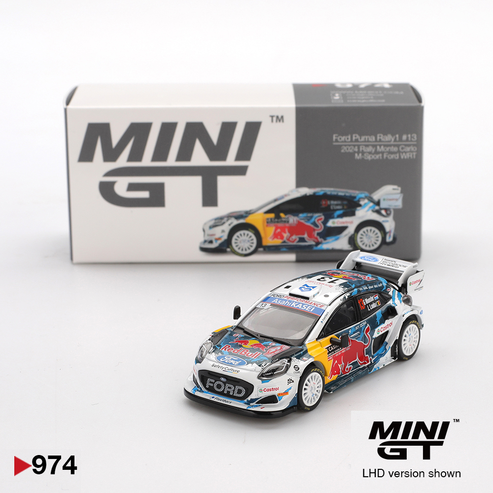 Ford Puma Rally1 #13 M-Sport Ford WRT 2024 Rally Monte Carlo - 974 - Mini GT