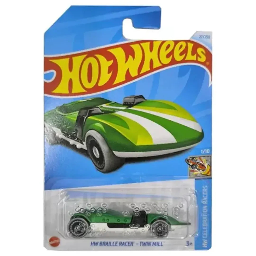 HW Braille Racer - Twin Mill - Celebration Racers 1/10 - Hot Wheels
