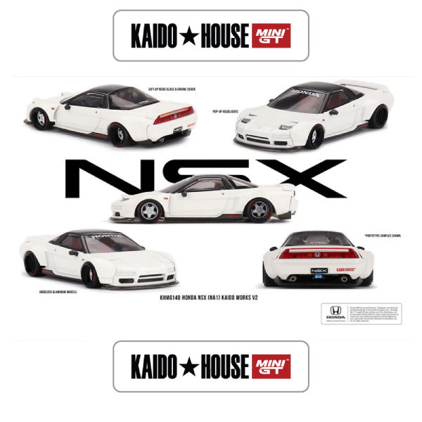 Honda NSX (NA1) Kaido WORKS V2 " White - 148 - Mini GT