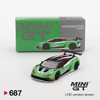 Lamborghini Huracan GT3 EVO2 Presentation Green - 687 - Mini GT