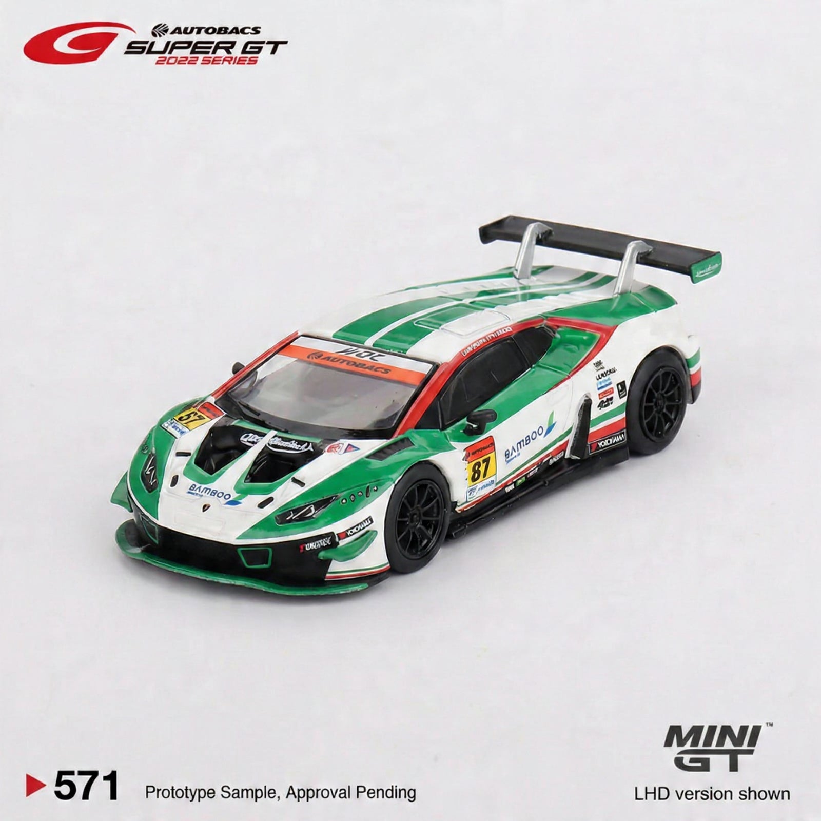 Lamborghini Huracán GT3 EVO #87 JLOC 2022 Super GT - 571 - Mini GT