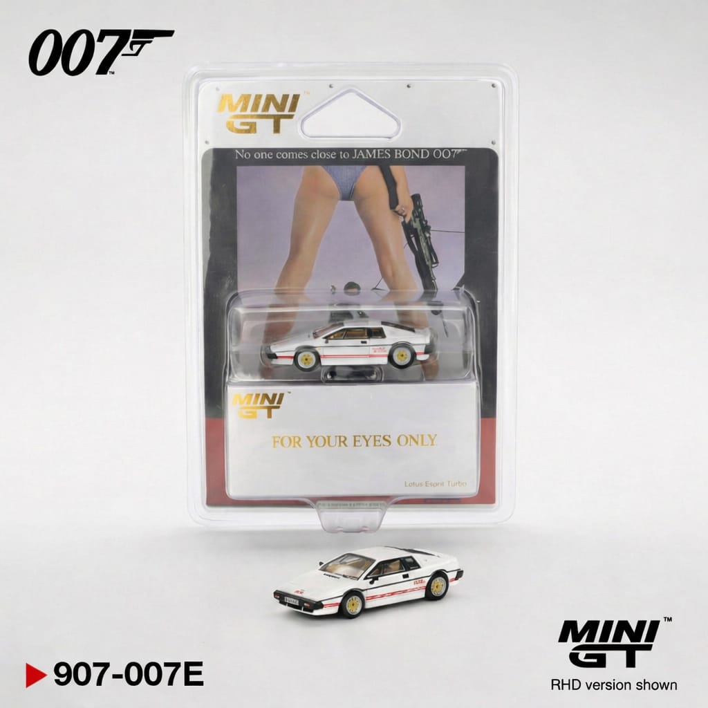 Lotus Esprit Turbo White “For Your Eyes Only” - Mini GT