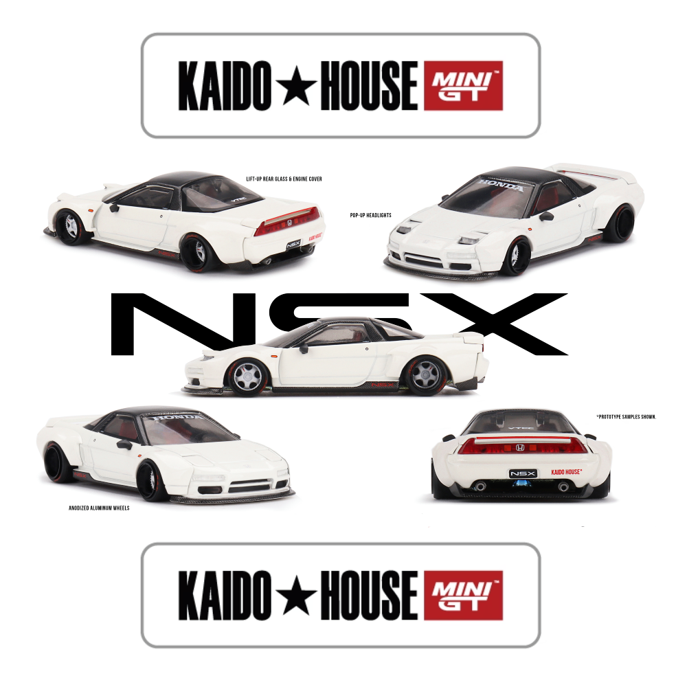 Honda NSX (NA1) Kaido WORKS V2 " White - 148 - Mini GT