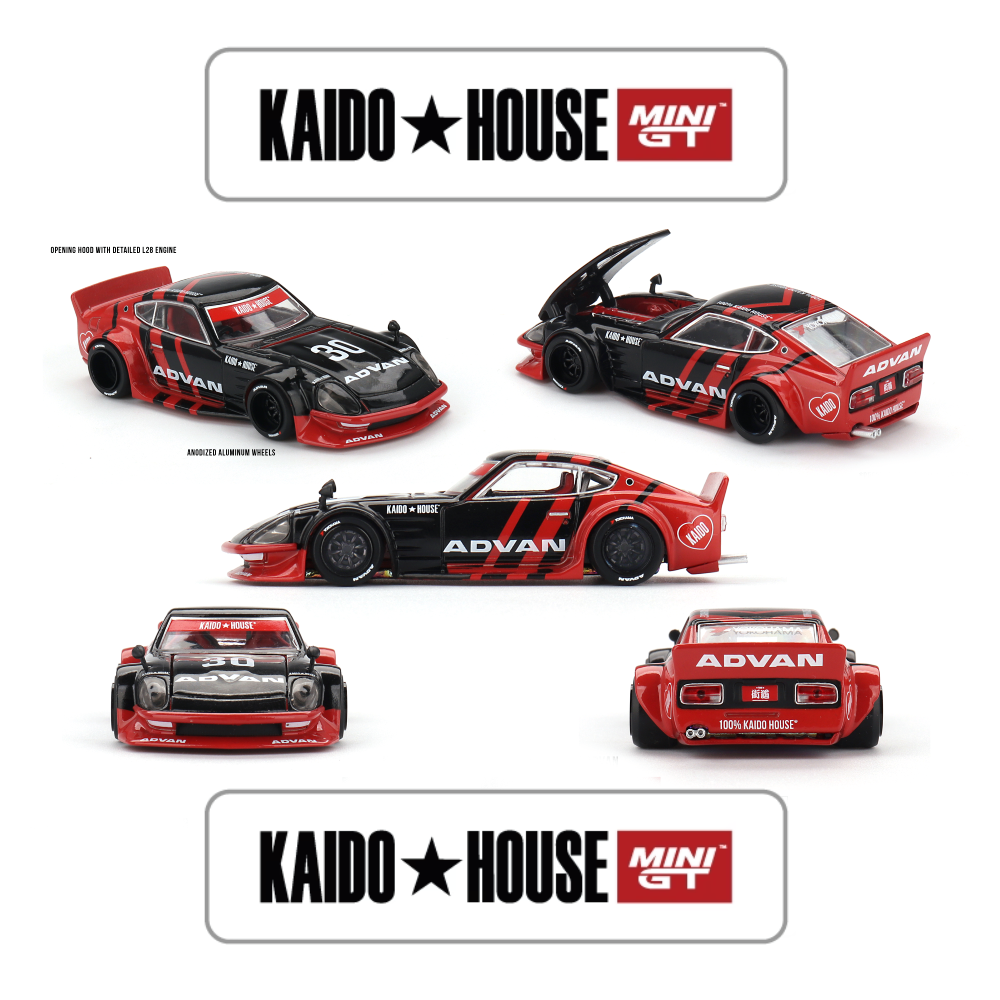 Nissan Fairlady Z Kaido GT ADVAN "Black"  - 172 - Mini GT