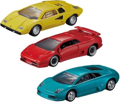 Lamborghini 3 Models Collection - Tomica Premium - Takara Tomy