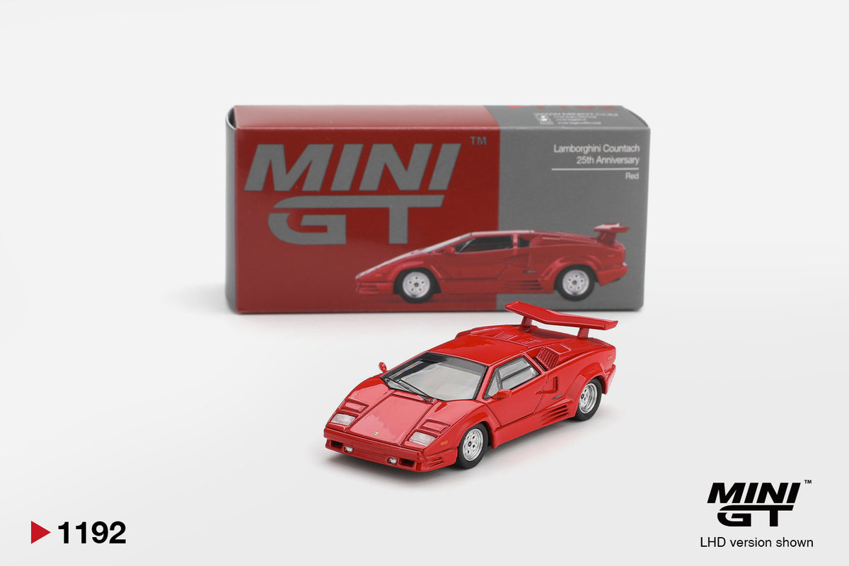 Lamborghini Countach 25 Anniversary Red - 1102 - Mini GT