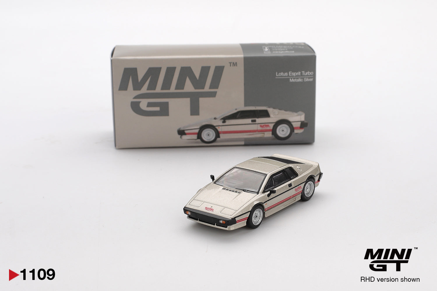 Lotus Esprit Turbo Metalic Silver - 1109 - Mini GT