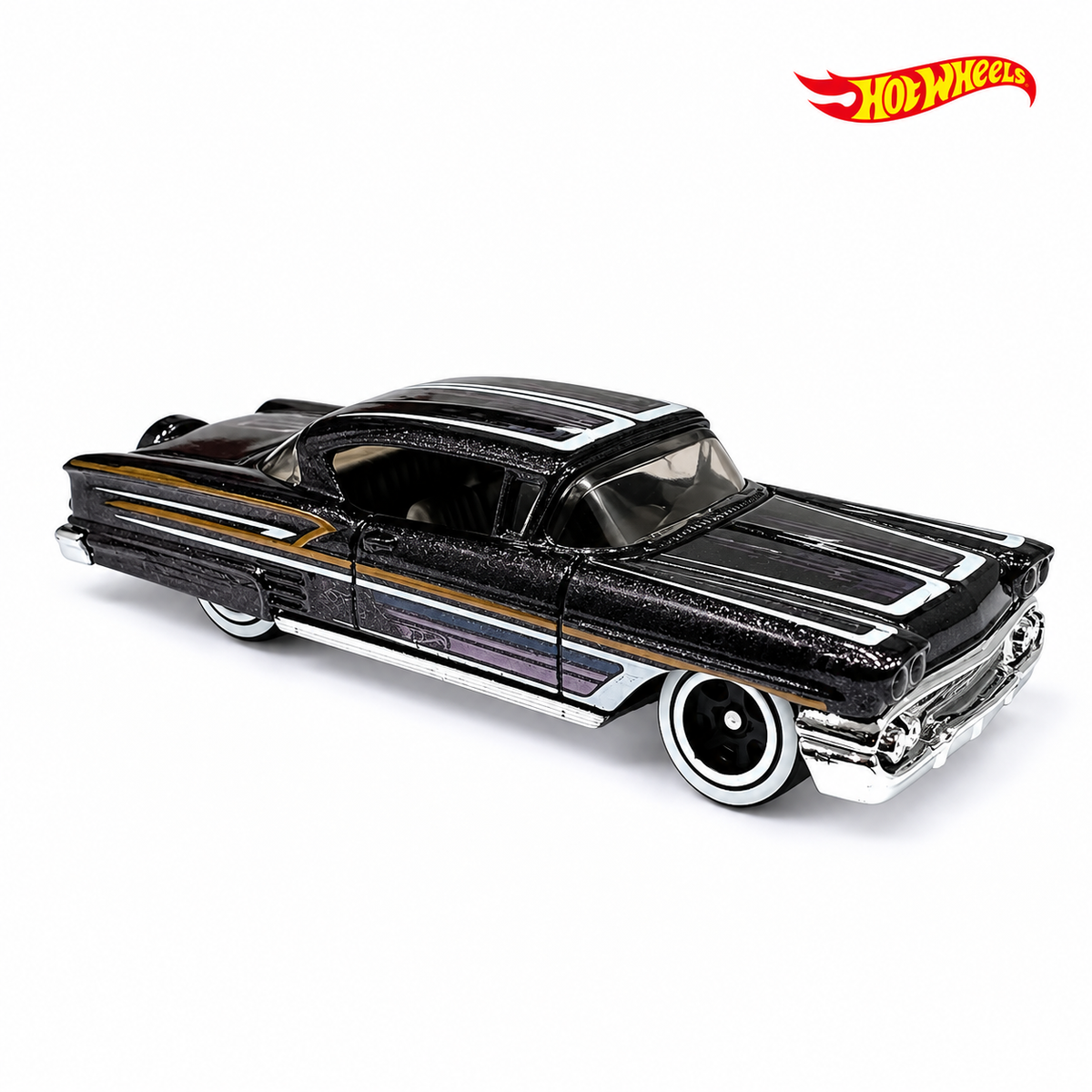 58 Chevy Impala - Rod Squad 8/10 - Hotwheels Básico - Autos sin Empaque