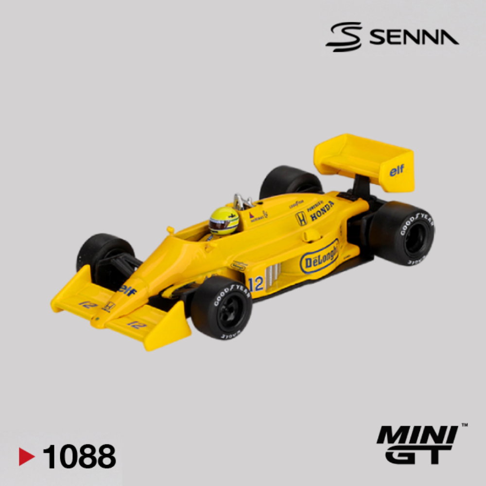 Lotus 99T #12 - 1987 Monaco Grand Prix Winner Ayrton Senna - 1088 - Mini GT