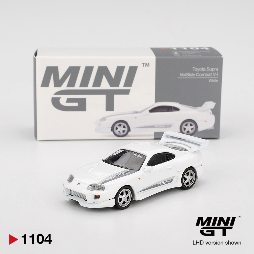 Toyota Supra Veilside Combat V-I White - 1104 - Mini GT