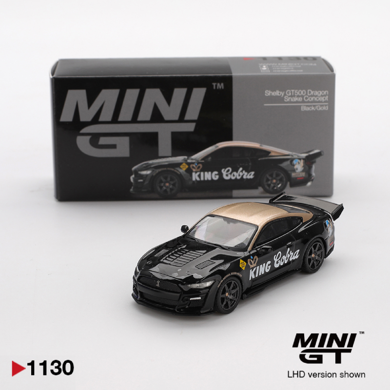 Shelby GT500 Dragon Snake Concept - Black/Gold - 1130 - Mini GT