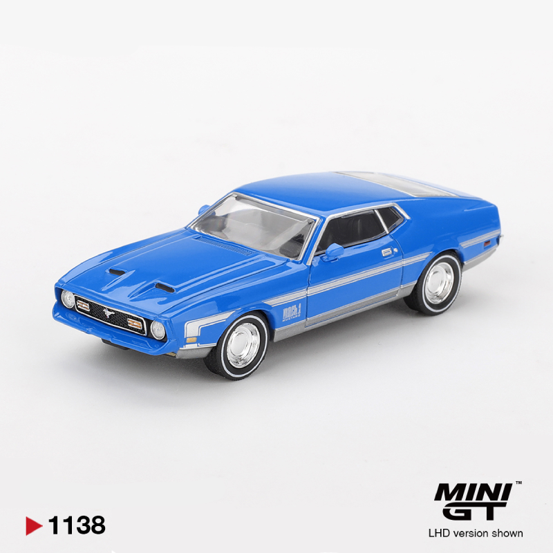 Ford Mustang Mach 1 Grabber Blue - 1138 - Mini GT