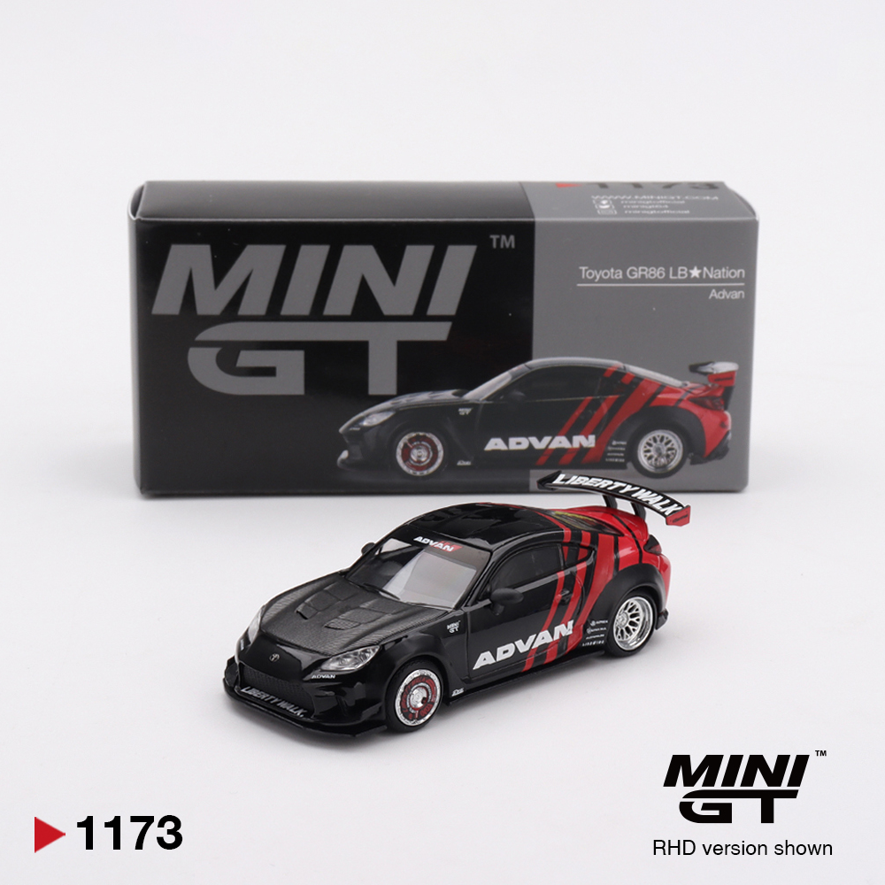 Toyota GR86 Lb Nation - Advan - 1173 - Mini GT