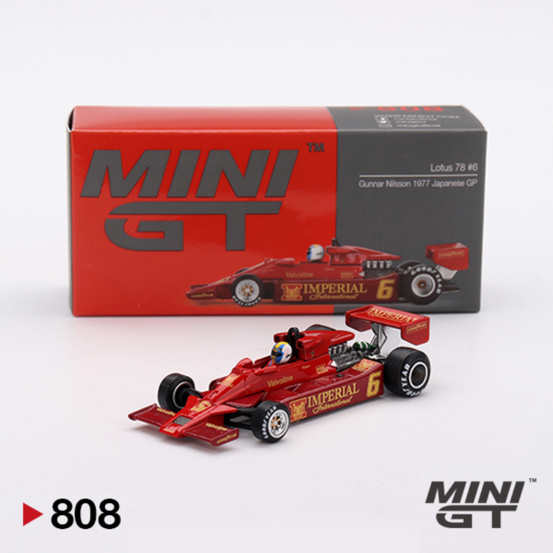 Lotus 78 #6 - Gunnar Nilsson 1977 Japanesse GP - 808 - Mini GT