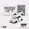 Lb Works x Abas Works Abarth 595 - Gara White - 809 - Mini GT