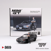 Nissan Skyline Gt-R (R32) Gunmetal W/ Matsuda Figure - 869 - Mini GT