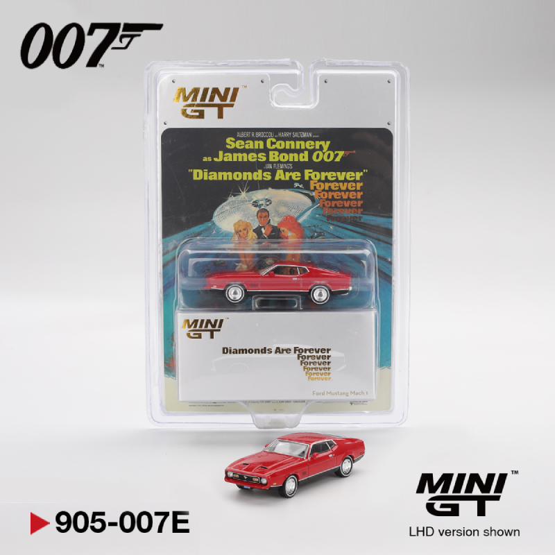 Ford Mustang Mach 1 James Bond 007 Diamonds Are Forever - Mini GT