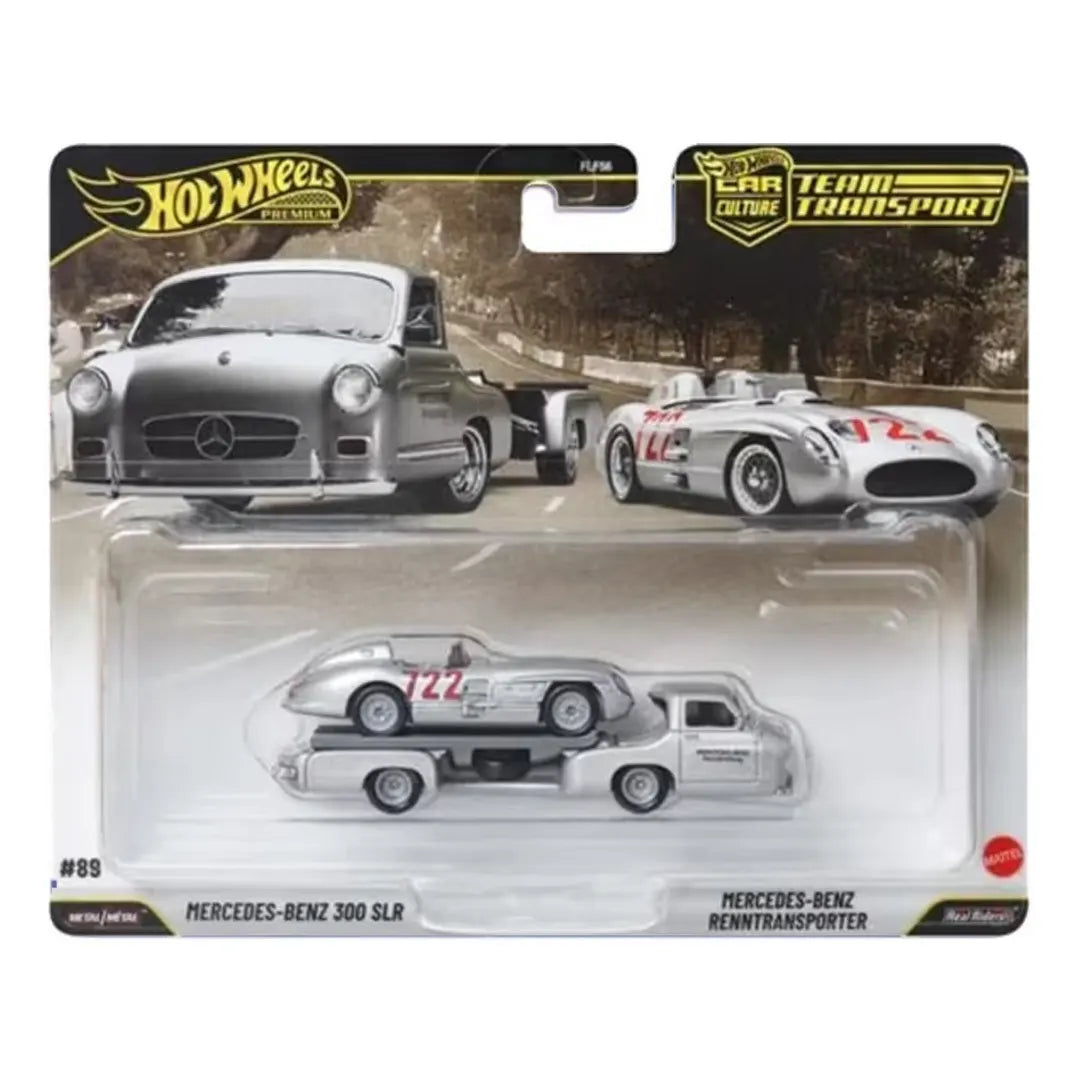 Mercedes Benz 300 SLR y Mercedes Benz Renntransporter - Team Transport 1/3 - Hot Wheels