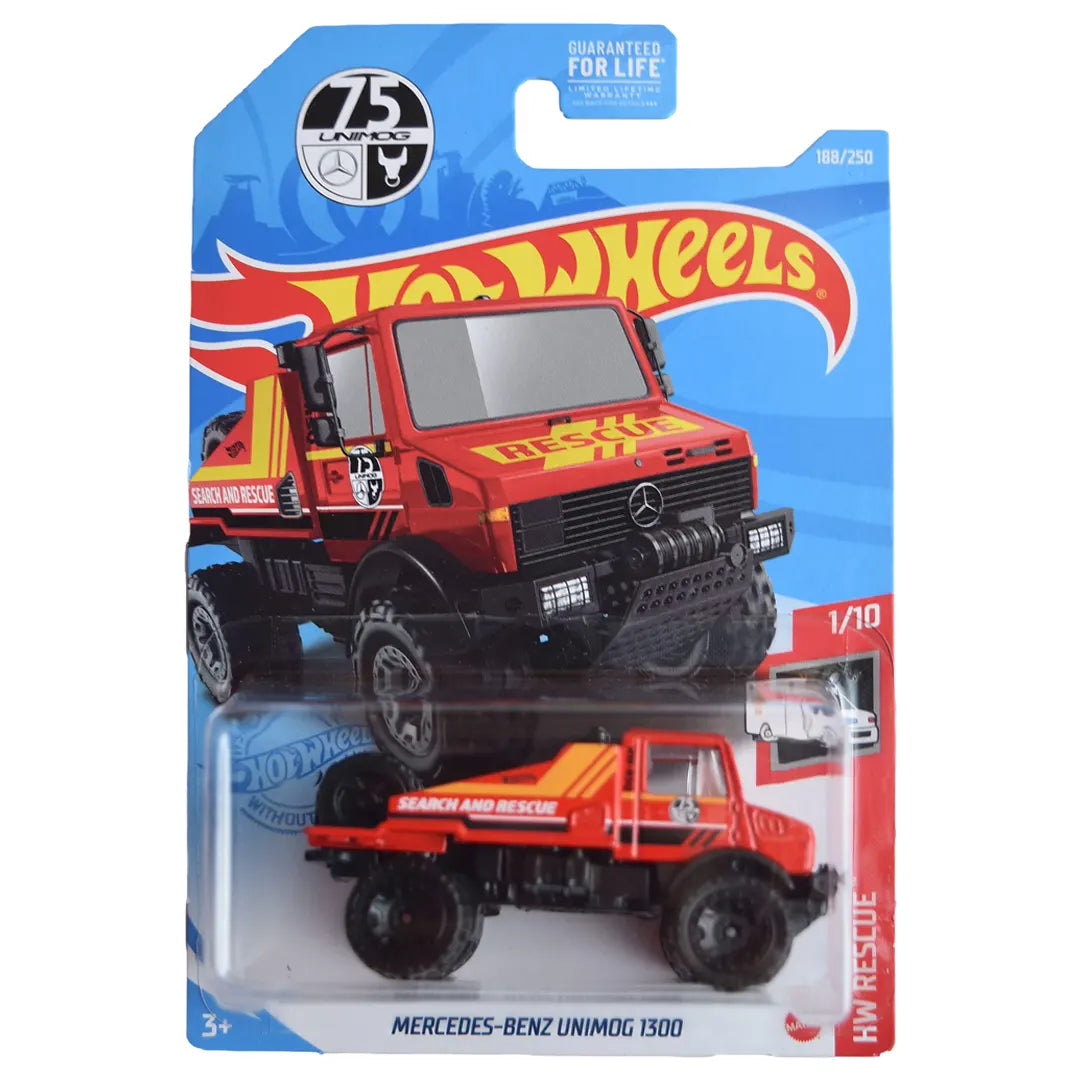 Mercedes Benz Unimog 1300 - Rescue 1/10 - Hot Wheels