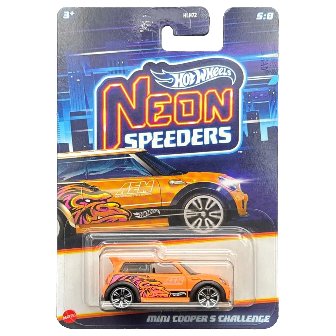 Mini Cooper S Challenge - Neon Speeders 5/8 - Hot Wheels
