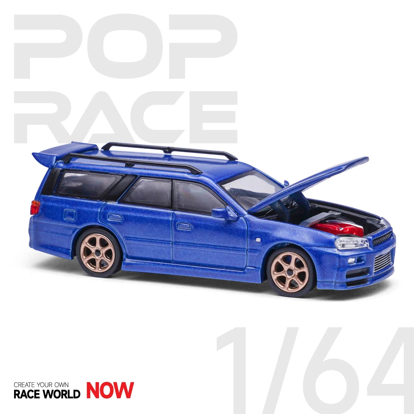 Nissan GTR R34 Stegea Bayside Blue - Pop Race