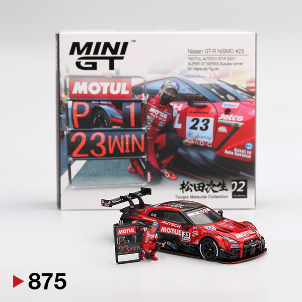 Nissan GT-R NISMO #23 MOTUL AUTECH GT-R 2021 SUPER GT  - 875 - Mini GT