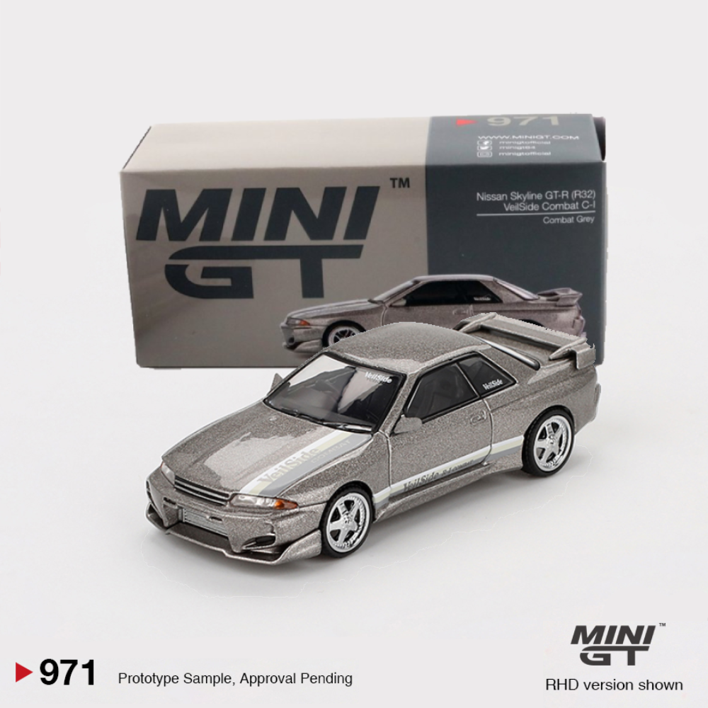 Nissan Skyline Gt-r (R32) Veilseid Combat Grey - 971 - Mini GT