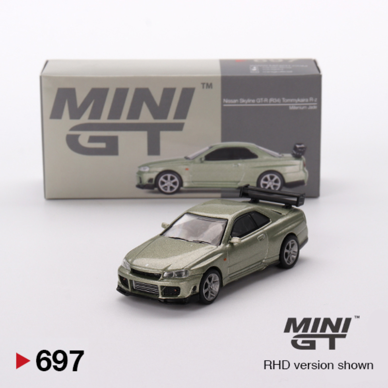 Nissan Skyline Gt-R R34 Tommykaira R-z Milenium Jade  - 697 - Mini GT