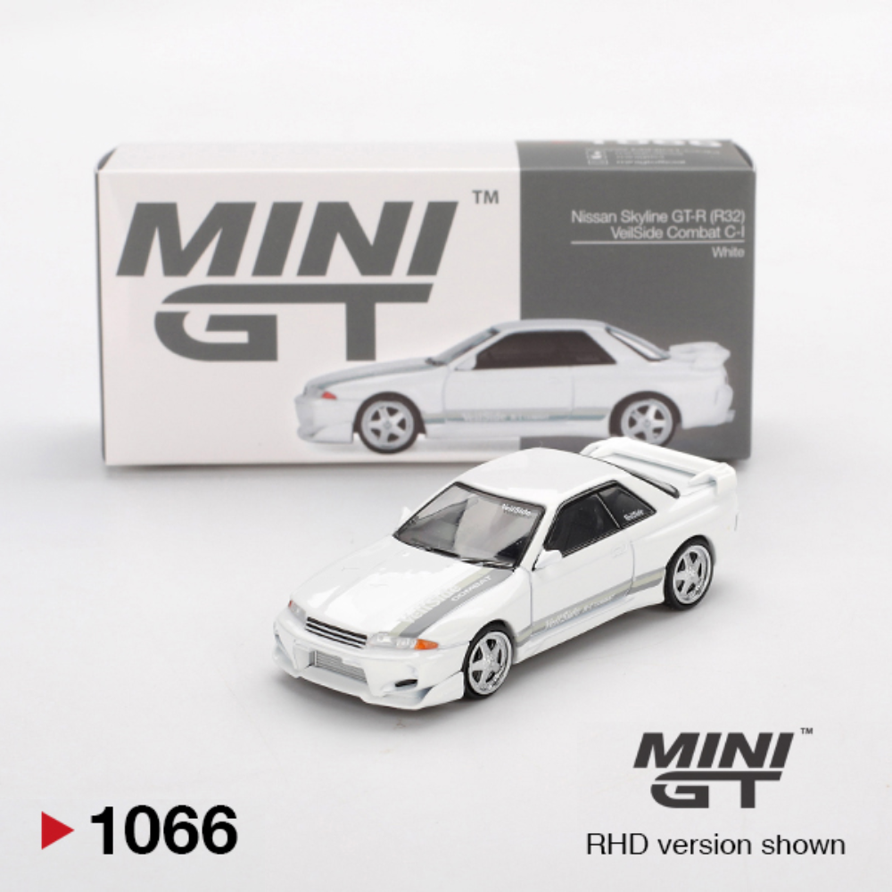 Nissan Skyline Gt-r (R32) Veilseid Combat White - 1066 - Mini GT