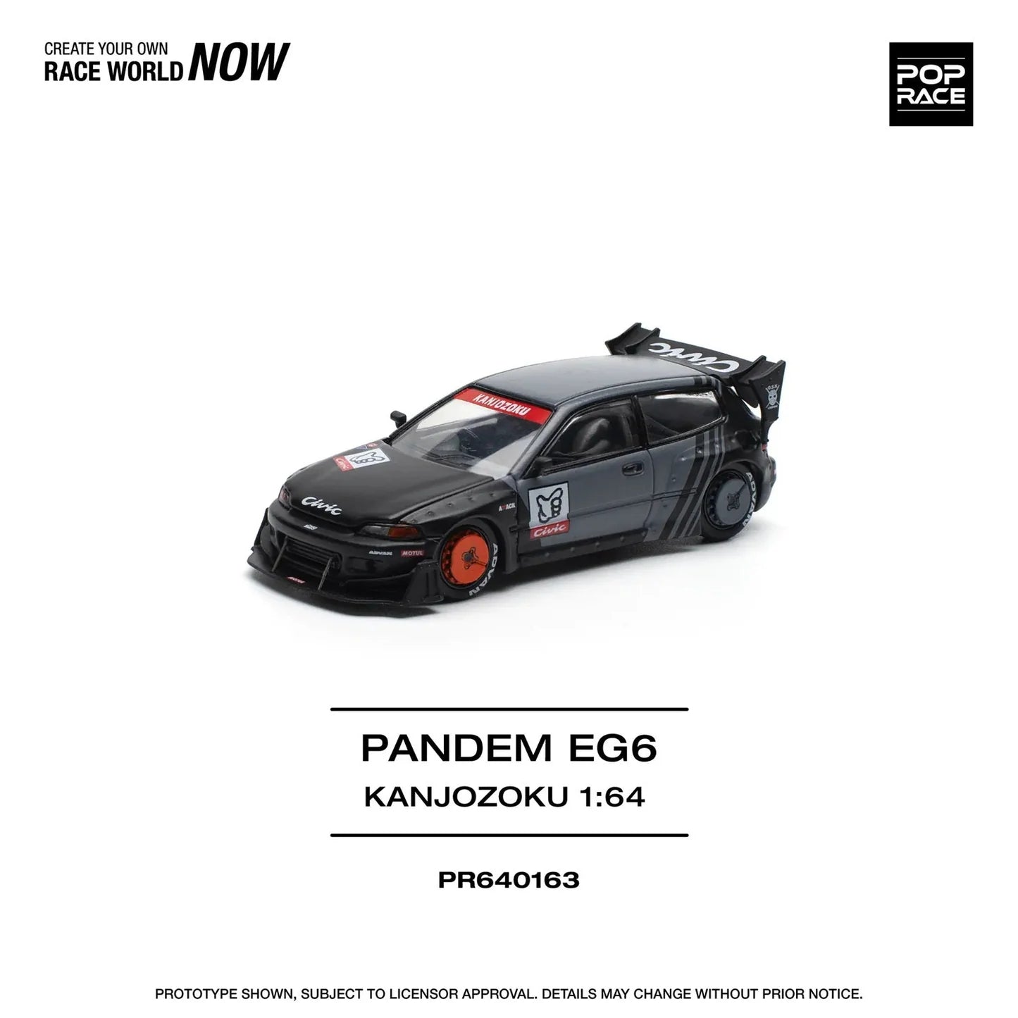 Pandem Civic EG6 "KANJOZOKU" - 163 - Pop Race