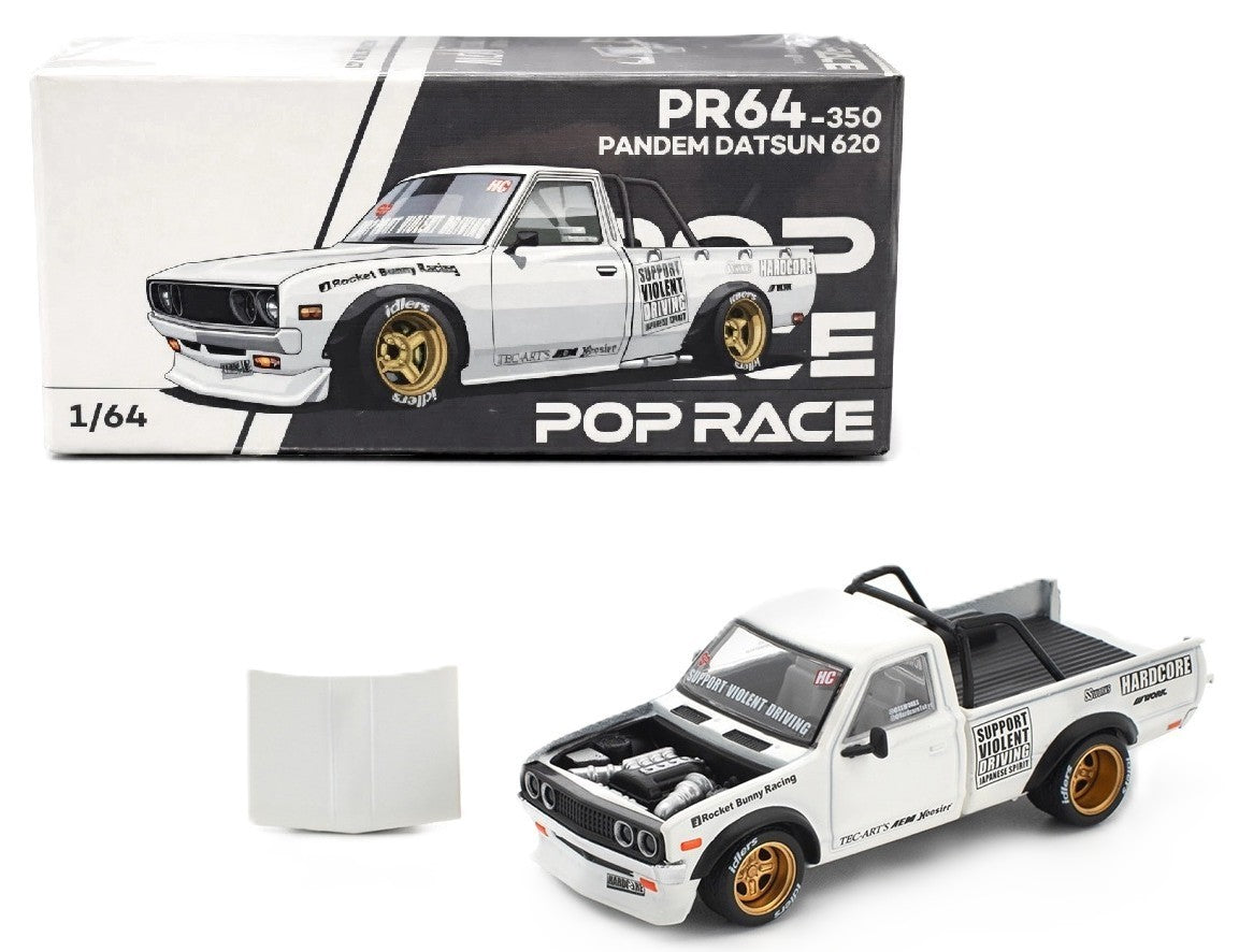 Pandem Datsun 620 White - 350 - Pop Race