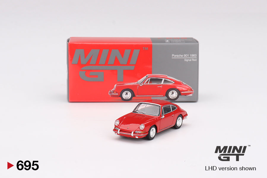 Porsche 901 1963 Signal Red - 695 - Mini GT