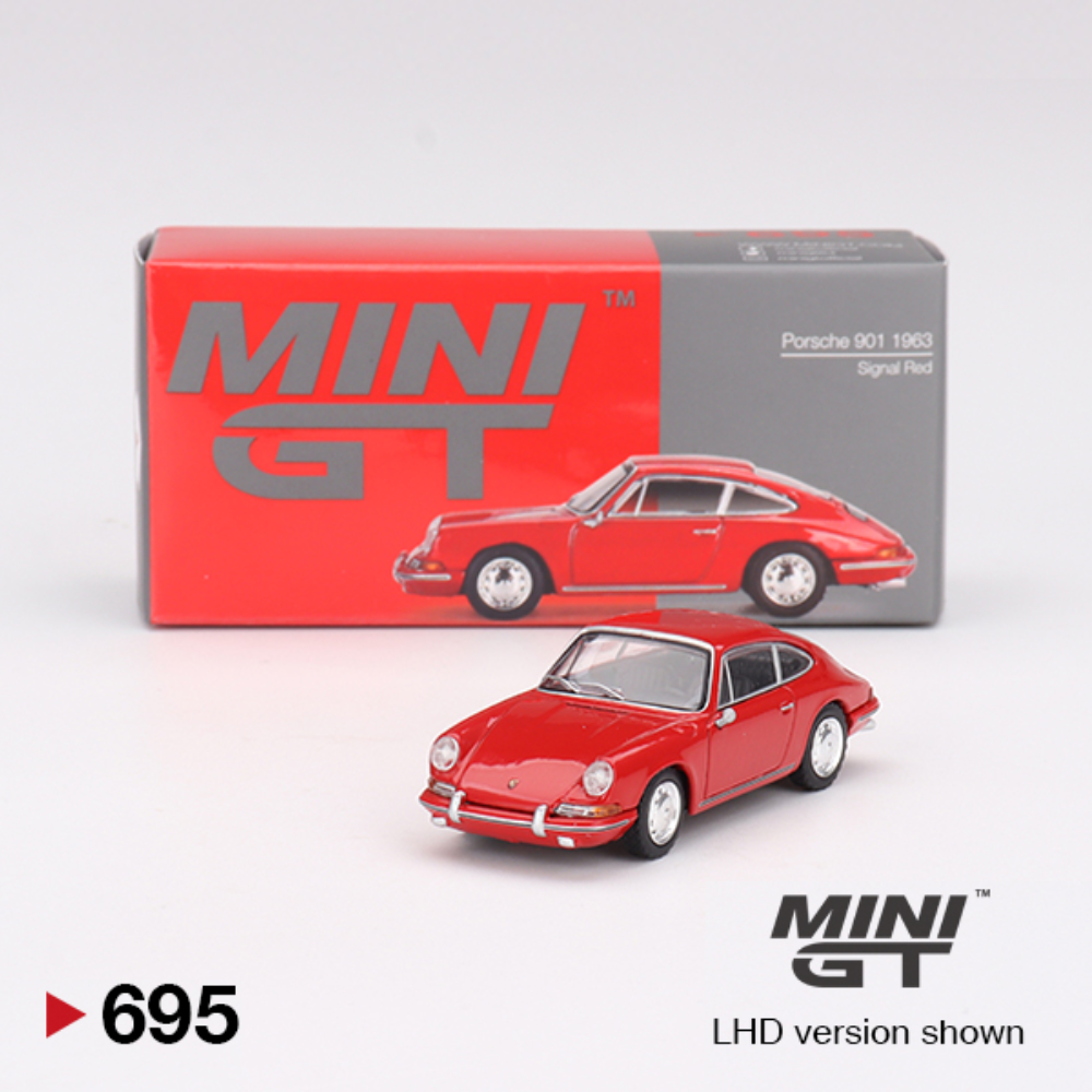 Porsche 901 1963 Signal Red - 695 - Mini GT