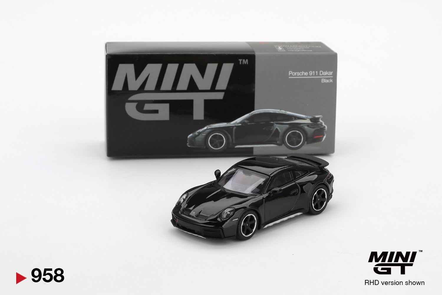 Porsche 911 Dakar Black - 958 - Mini GT