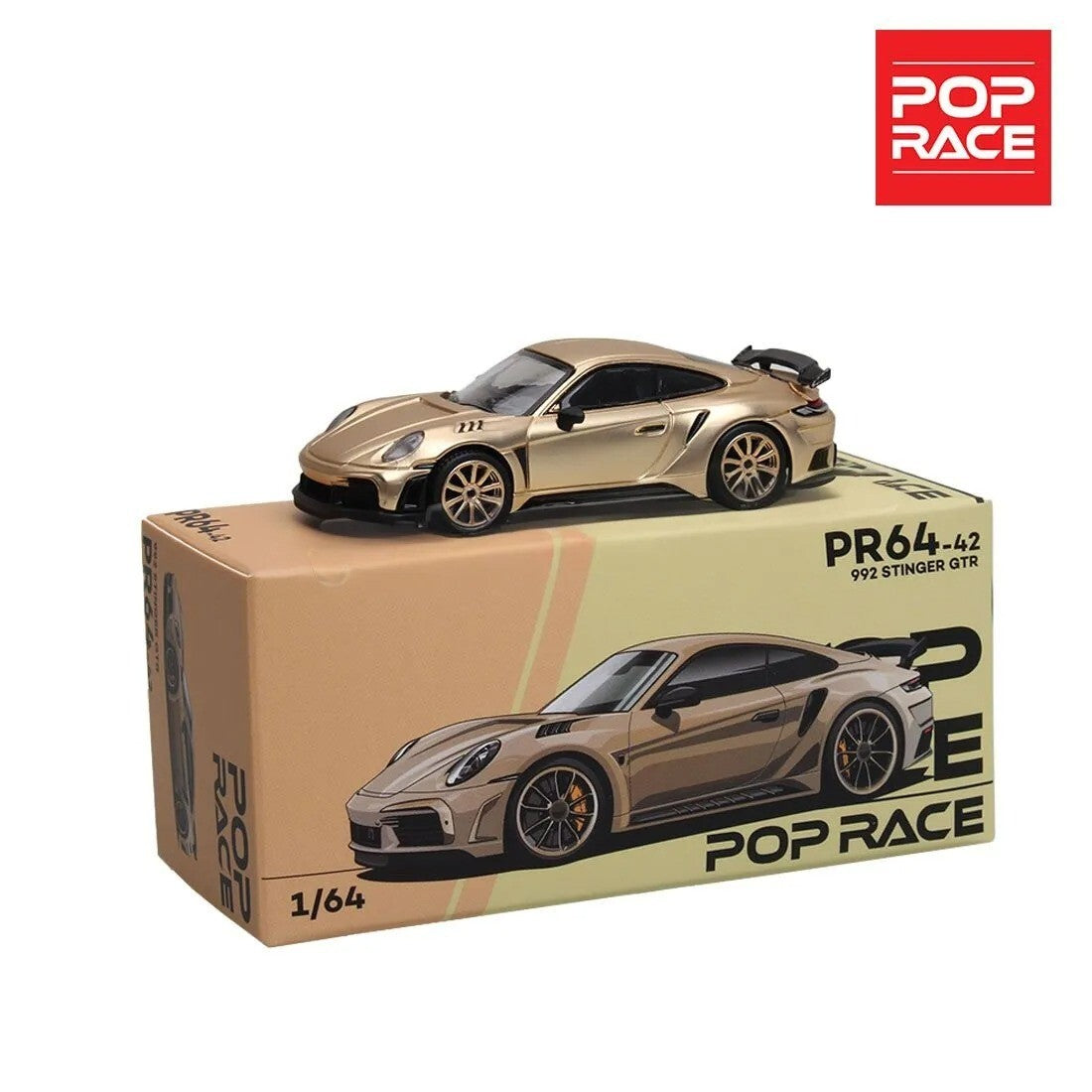 Porsche 992 Stinger GTR Gold - 42 - Pop Race