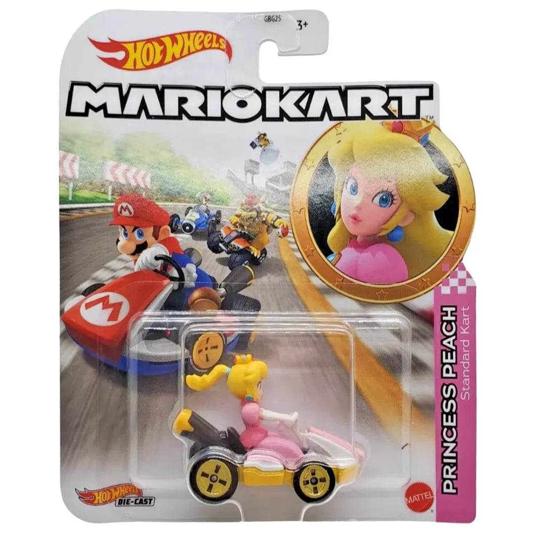 Princess Peach - Standard Kart - Mario Kart 7/8 - Hot Wheels